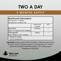 New Leaf Maca Root Tablets With Ashwagandha